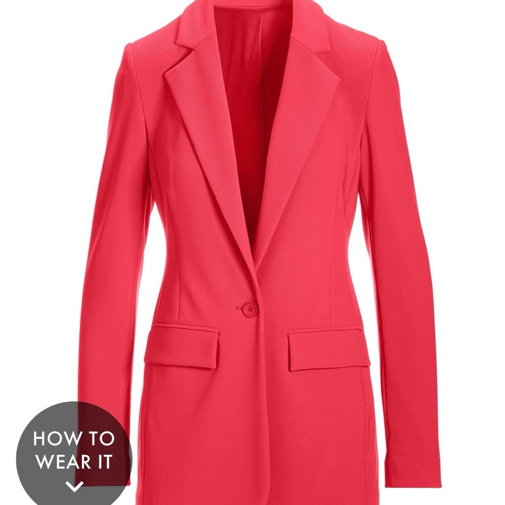 NWT Beyond Travel Classic Boyfriend Blazer in Paradise Pink. Size 0. - Picture 2 of 5